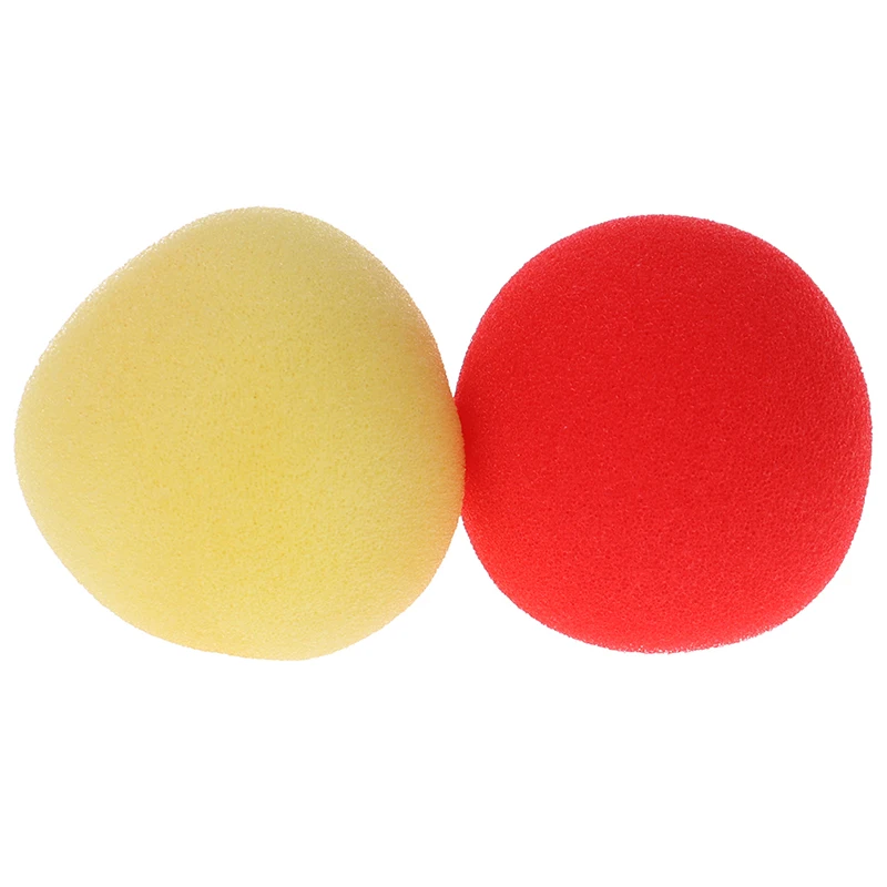 2 Pcs/ Set Color Change Sponge Ball Magic Tricks Fun Super Soft Sponges Changing Ball Square Close Up Magic Stage Magic Props