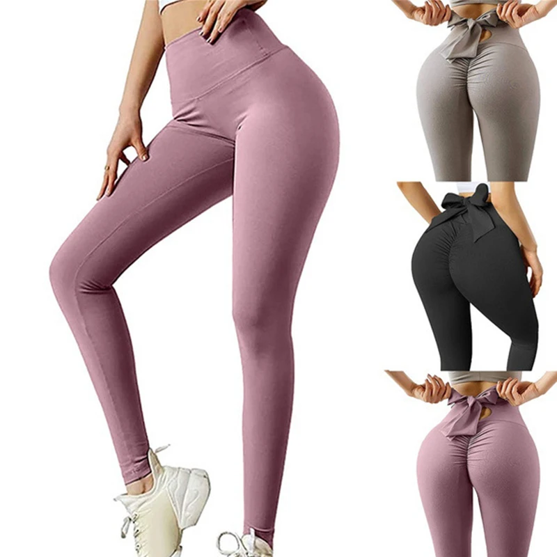 Yoga Pants Women Leggings For Fitness Polyester High Waist Long Pants Women Hip Push UP Tights Women Gym Clothing