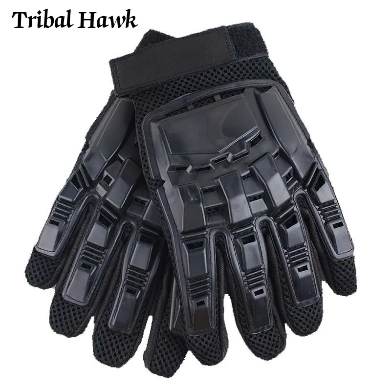 Tactical Gloves Men Airsoft Gloves Hunt Paintball Outdoor Combat Shooting Working Black Full Finger Gloves