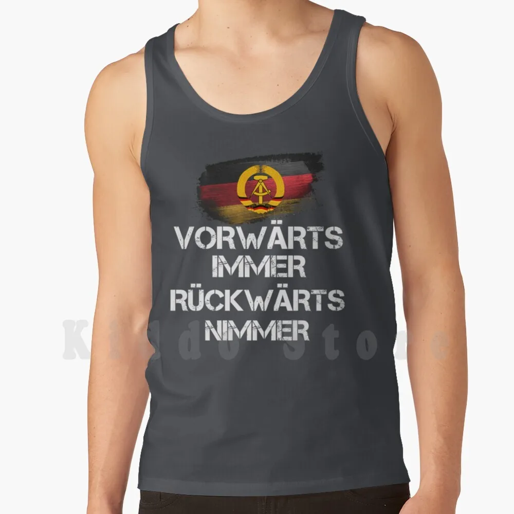 

Gdr Forwards , Never Backwards Майки Жилет 100% хлопок Gdr Немецкая Демократическая Республика Восточная Германия East Ossi