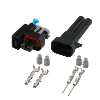 

200 sets 2 Pin Way Fuel Injector Plug Methanol Modified Socket Auto Waterproof Connector DJ7021Y-0.6-11/21