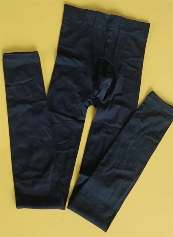 Leggings en velours 120D pour hommes, collants, bas, sous-vêtements, neuvième pantalon, olympiques sexy