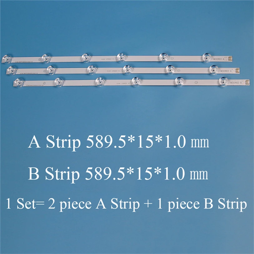 TV Backlight Strip untuk LG 32LB582D 32LB620D 32LF560D LED Strip Kit Lampu Latar Bar untuk LG 32LF582D 32LF595D Lampu Band LED matrix