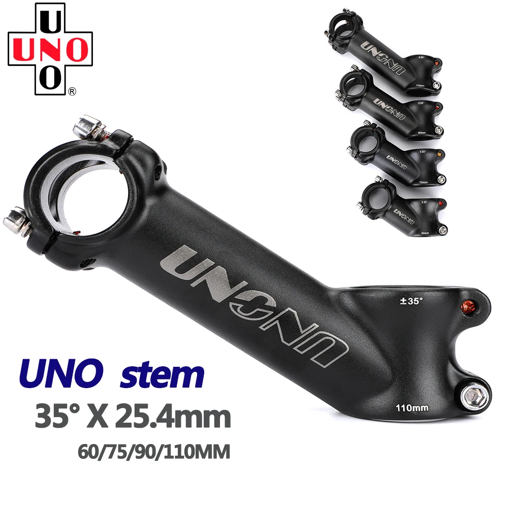 UNO 25.4mm Stem Mtb Bicycle Handlebar Stem 7 17 35 Degree Ultralight MTB Power Bike Table Mountain Road Bicycl Handlebars Stem