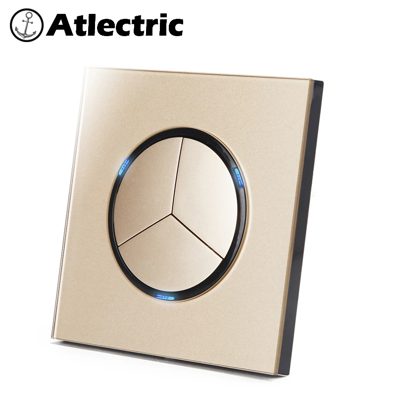 สวิตช์ไฟ atlectric 1 2 2 3 4 4ช่อง1 2ทาง EU FR ช่องเสียบสากล RJ45 USB คู่ RJ11 HDMI 20A เต้ารับ86 172 Type หน้าจอโทรศัพท์