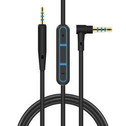 Replaceable Earphone cable with remote control line-in microphone for Bose SoundTrue QuietComfort 25 QC25 OE2 OE2i headphone