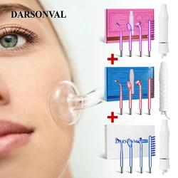 Darsonval-varita de terapia Facial de alta frecuencia, masajeador de vidrio para el cuidado de la piel Facial, antienvejecimiento, acné, varita de electroterapia masajeador facial