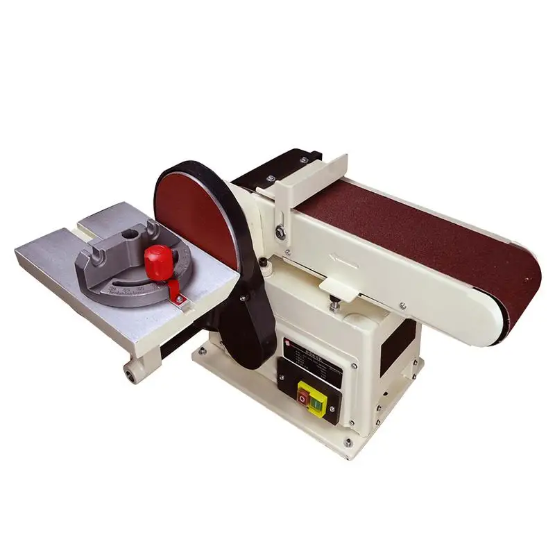 220V 500W Vertical Sanding Belt Sanding Machine Small Desktop Sanding Machine Woodworking Sanding Belt Sanding Machine