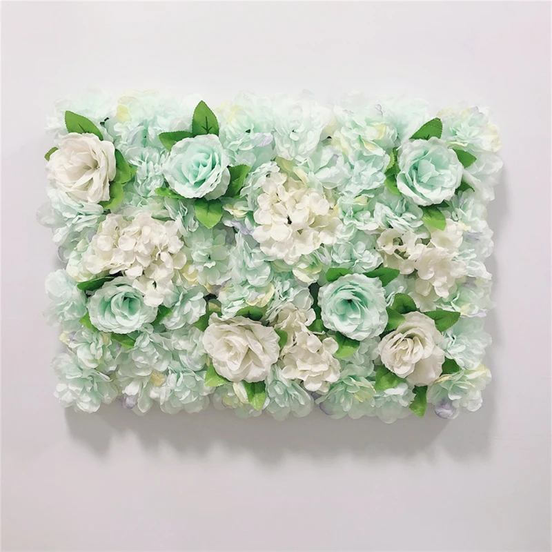 Artificial Flowers DIY Wedding Decoration Flower Wall Panels Silk Rose Hydrangea Flower Christmas Decor Wedding Backdrop Flower