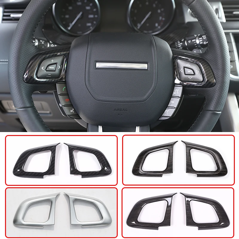 

For 2012-2018 Land Rover Range Rover Evoque ABS car steering wheel button sticker interior accessories
