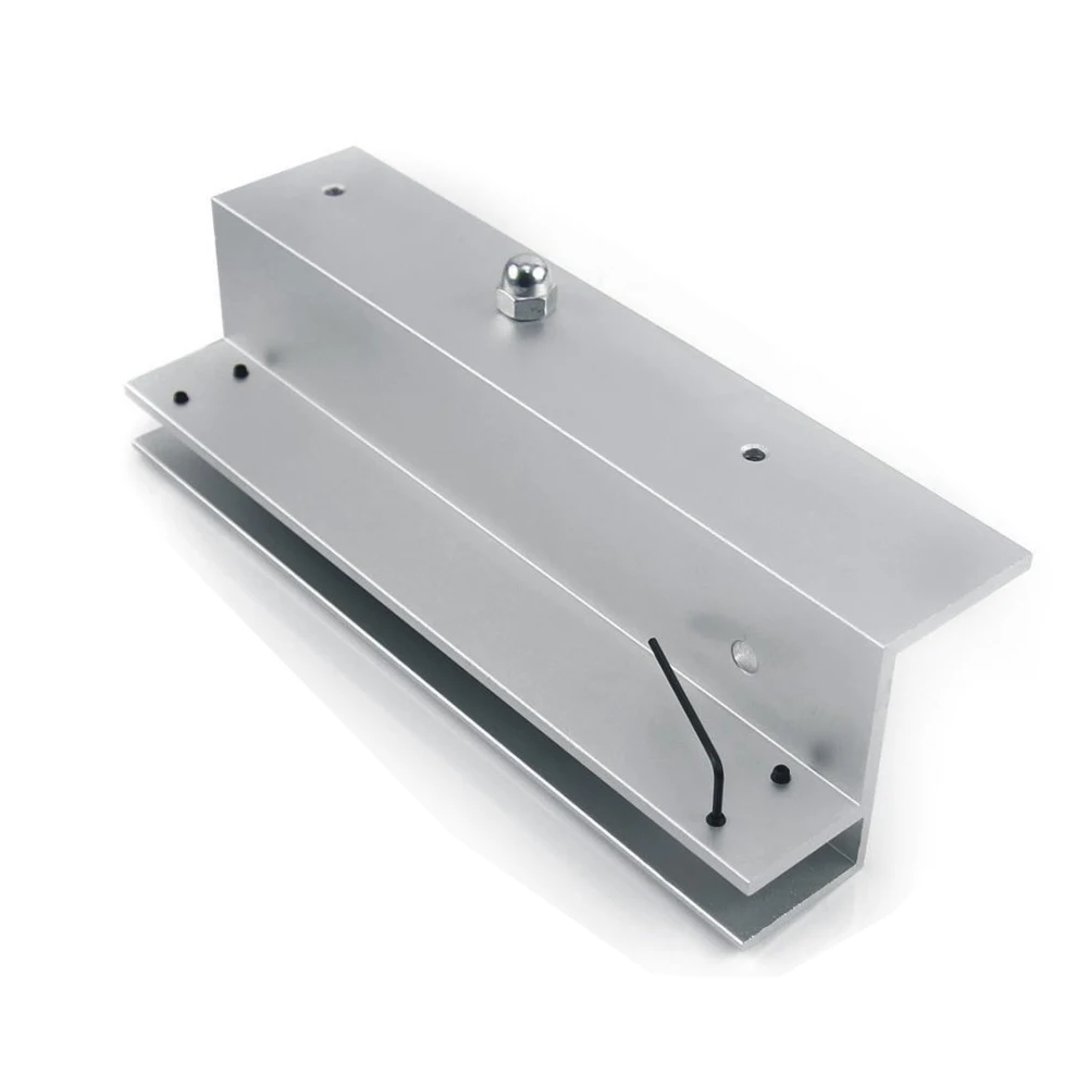 Magnetic lock upper and lower frameless glass door bracket 280 kg magnetic lock U clamp ZL bock Holding Force