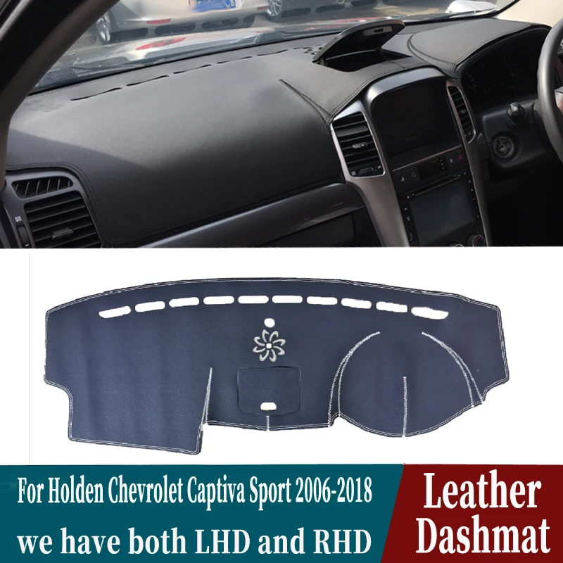 

Leather Dashmat Dashboard Cover Pad Dash Mat Carpet Car-Styling accessories custom For Holden Chevrolet Captiva Sport 2006-2018