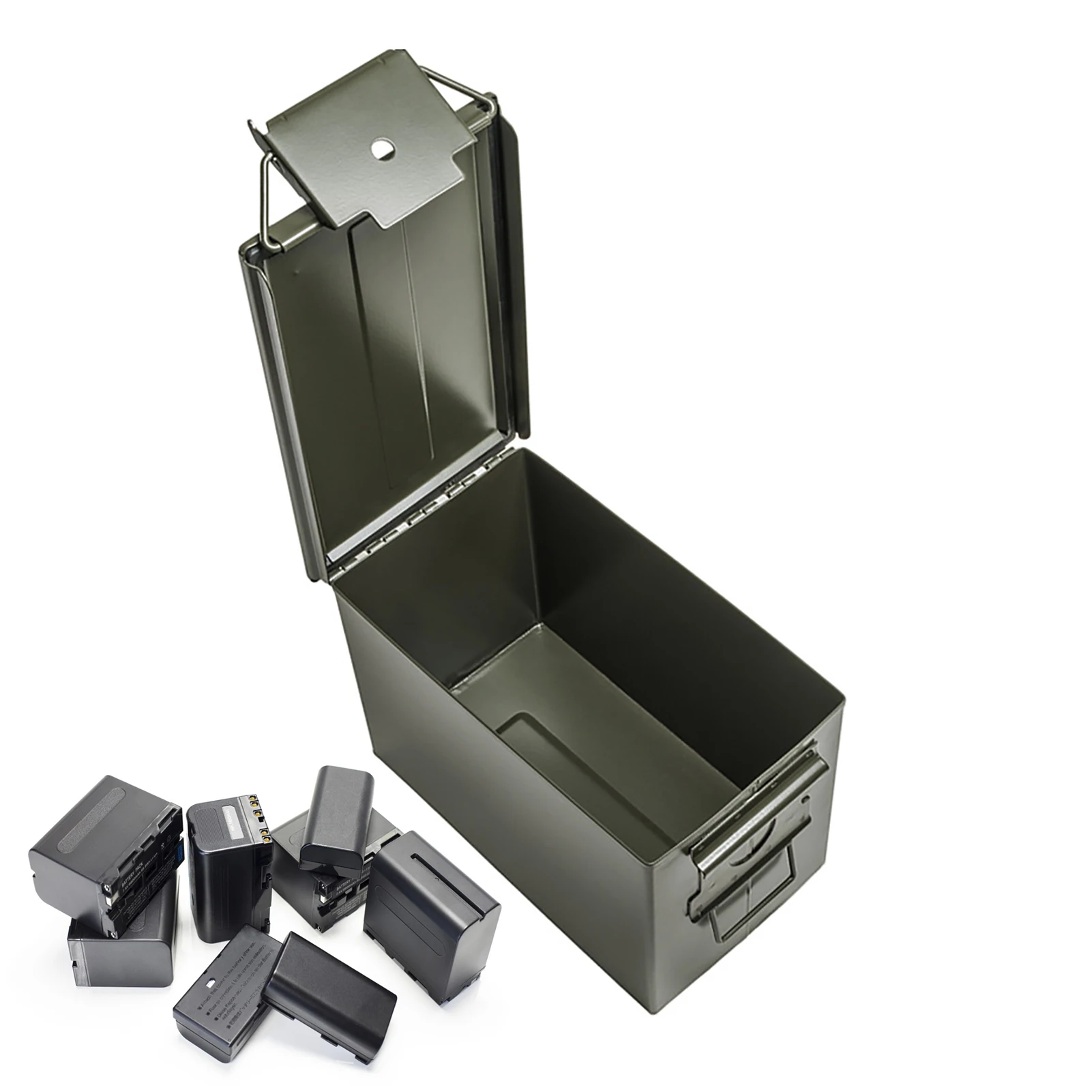 Lithium Battery Explosion-proof Box Foreign Trade Toolbox Protection Metal Box Waterproof And Fireproof