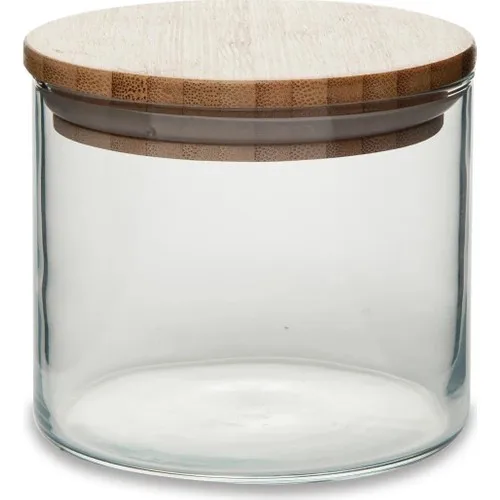 Pasabahce 43663 Bamboo Glass Jar With Bamboo Lid 700 cc