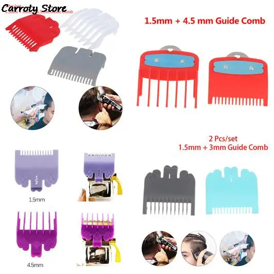 2/3/4Pcs Limit Comb Cutting Guide Guide Combs Non-toxic Comfort Durable Hair Clipper Barber Replacement Hair Trimmer Tool