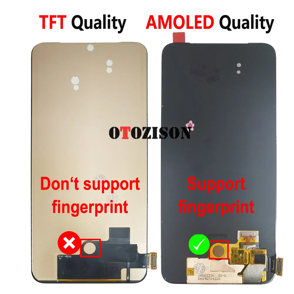 Display For OPPO Reno2 F Reno 2F LCD Screen CPH1989 LCD Touch Panel Digitizer Sensor Replacement Reno2F LCD Display Phone Parts