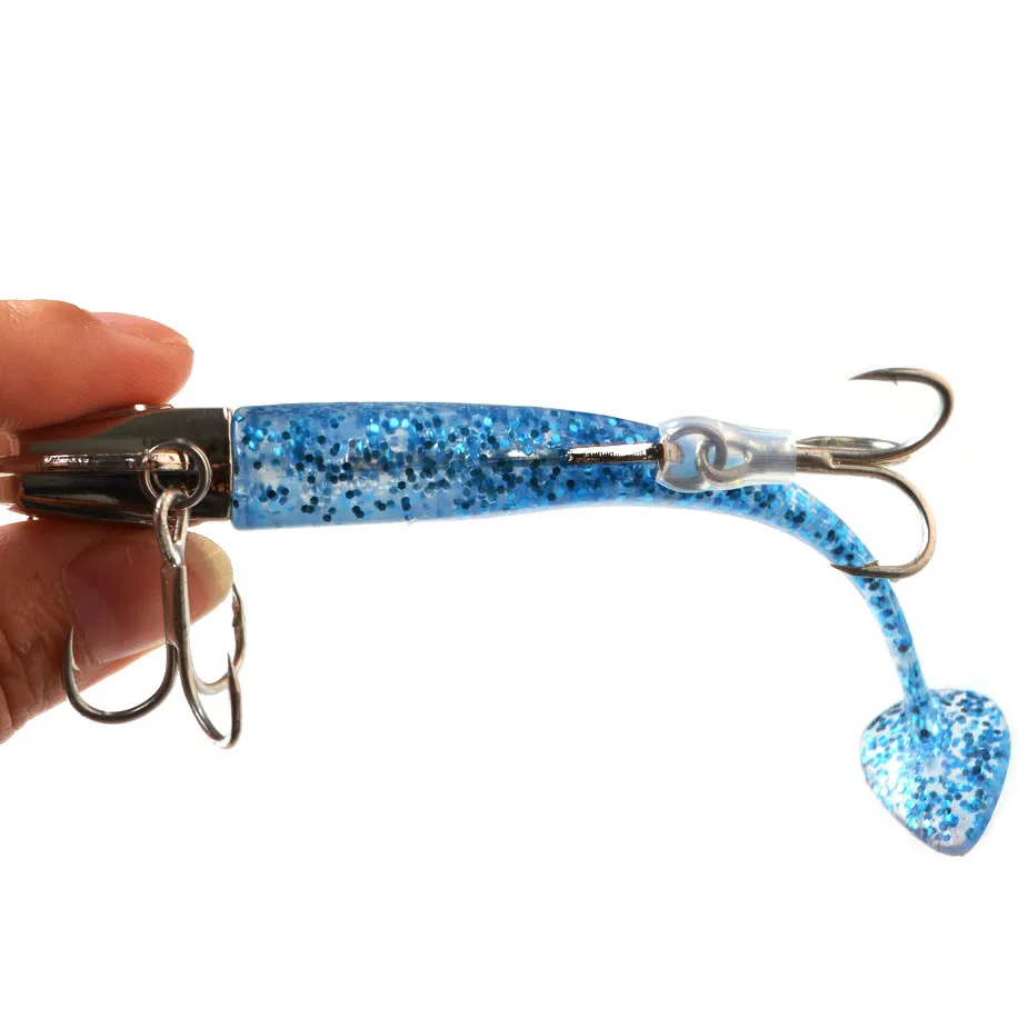 TOMA Black Minnow Jig Head 14g 21g 27g 35g 50g Fishing Lure Inter-change-able Soft Body VIB Bass Soft Bait Fishing Tackle