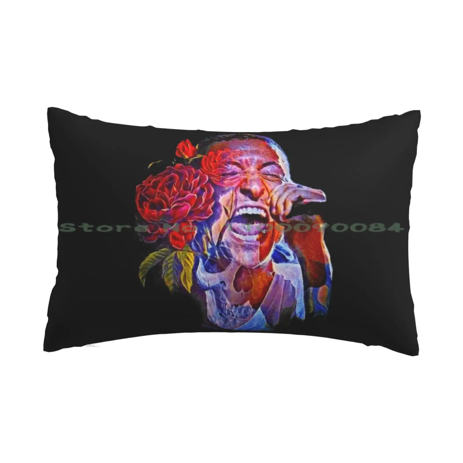 Chester With Rose Flowers Pillow Case 20x30 50*75 Sofa Bedroom Shippuden Long Rectangle Pillowcover Home Outdoor Cushion Decor