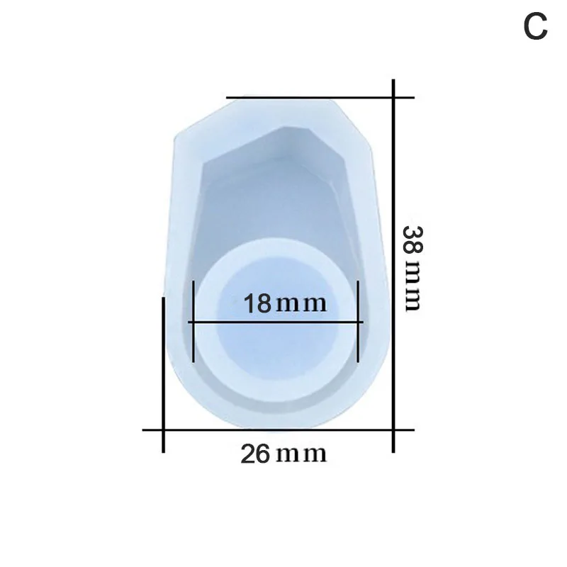 1 Piece  DIY Silicon Round Ring Mold Mould Jewelry Making Tools Epoxy Resin Molds For Jewelry