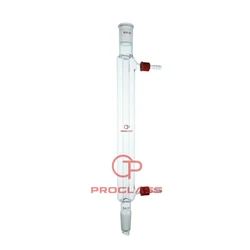 Glass Liebig Condenser with removable hose connector,24/40 Joint