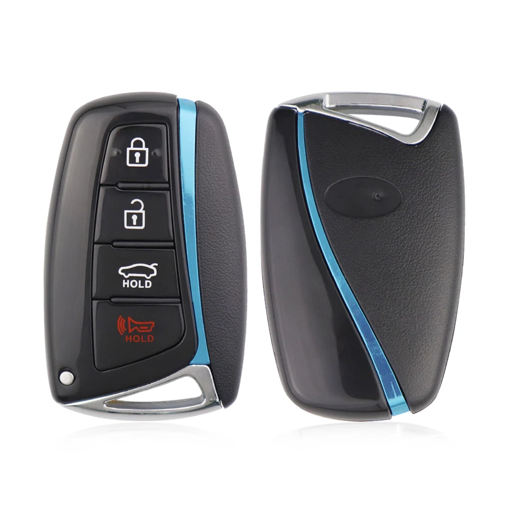 YIQIXIN 4 Buttons Remote Car Key Shell Cover Case For Hyundai Santa Fe Azera Equus Genesis 2012-2018 Uncut Blade Replace