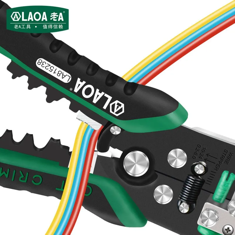 LAOA Electronic Electrician Multifunctional Automatic Wire Stripping Pliers, Net Wire Pliers And Wire Puller Made In Taiwan