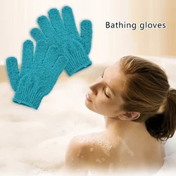 4/2/1Pcs Shower Scrub Gloves Exfoliating Back Skid Resistance Body Massage Sponge Wash Skin Moisturizing Spa Bath Glove Random