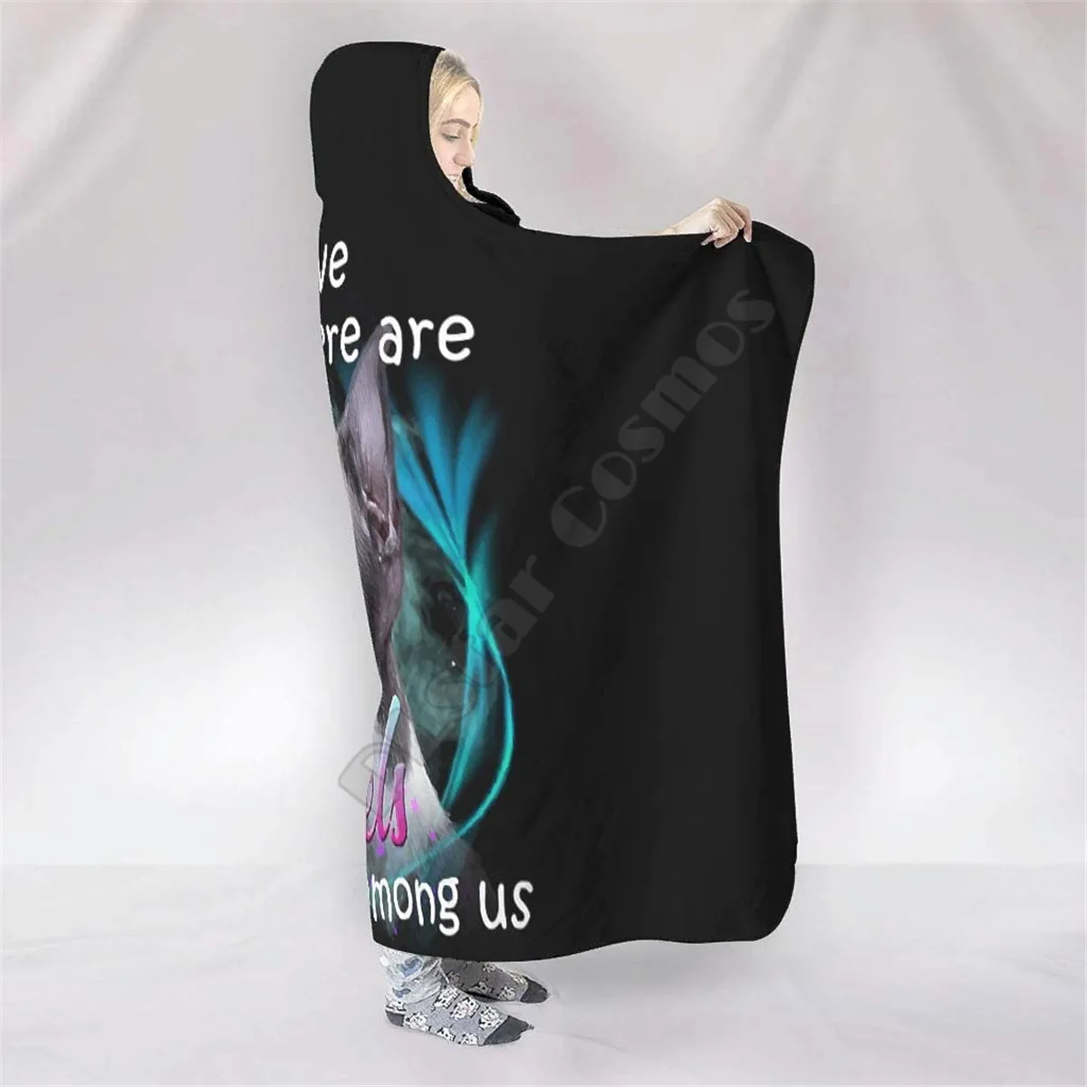 Angels Among Us Hooded Blanket 3D printed Wearable Blanket Adults Kids Various Types Hooded Blanket Wearable Drop Shipping 03