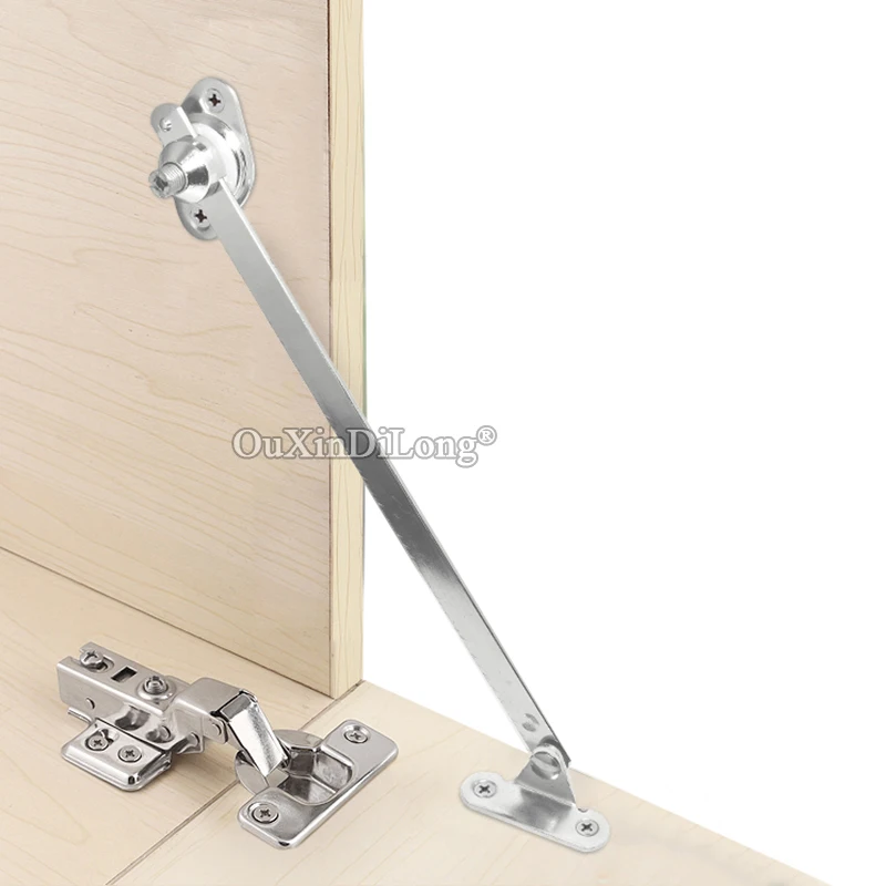 BRAND NEW 2PCS Metal Kitchen Cabinet Hinges Cupboard Cabinet Doors Close Lift Up Stay Support Rod Furniture Hinges