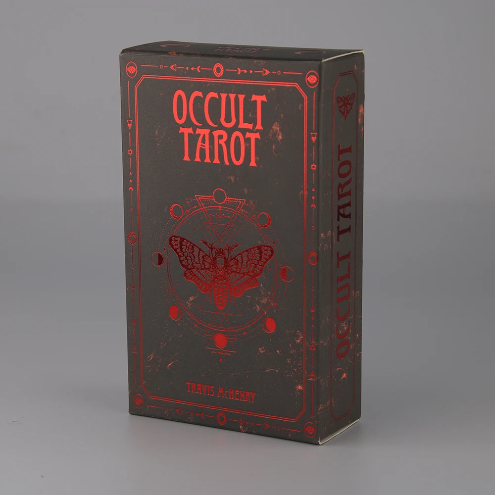 

Occult Tarot 78 Divination Cards Set Deck Oracle Card Family Party Playing Cards Board Solomonic Ancient Magickal Grimoires Toy