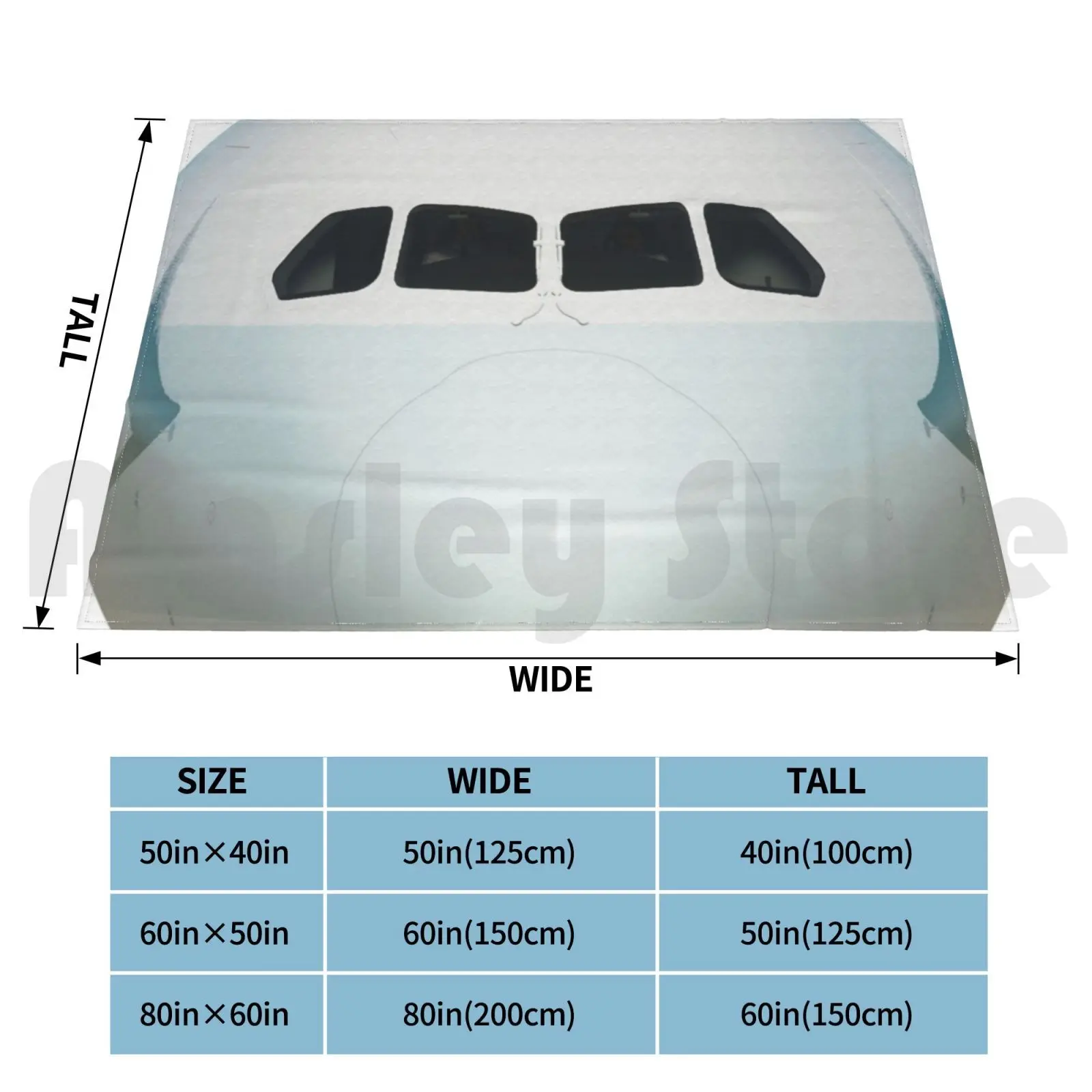 Cathay Pacific-Boeing 787 Blanket Fashion Custom Aviation Civil Aviation Boeing 787 Dreamliner Airbus