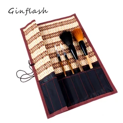 Ginflash Calligraphy Brush Calligraphy Pen painting Holder Brush Case Bag Roll Brush Pen Bamboo 36cm without brush
