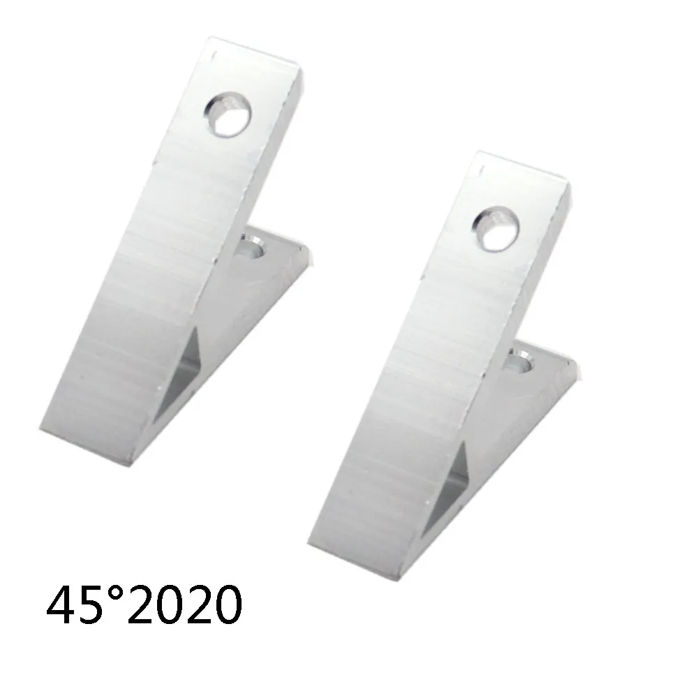 2pcs 45 degree 2020 20x20 Corner Angle Bracket Connection Joint for  series Aluminum Profile