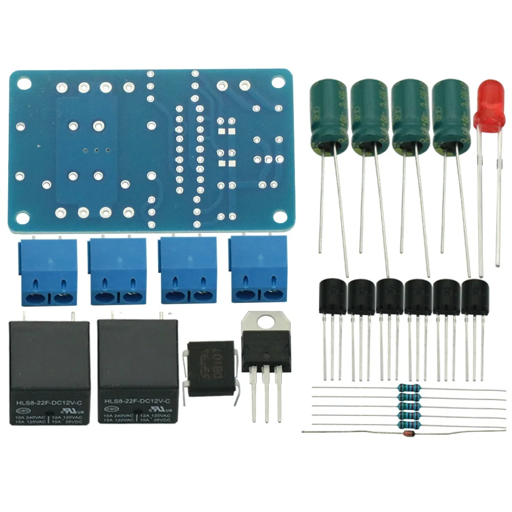 スピーカー保護ボードコンポーネントオーディオアンプ diy ブート遅延 dc 保護キット