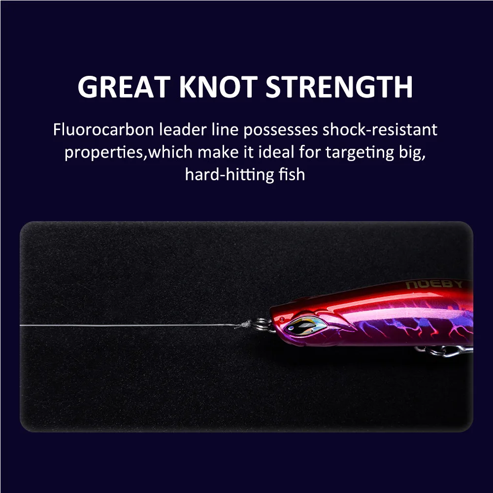 Noeby-Fluorocarbon Coating Fishing Line,Carbon Fiber Leader Line,Carp,Strong Fishing Sinking Line,0.15-0.56mm,4LB-36LB,100m,150m
