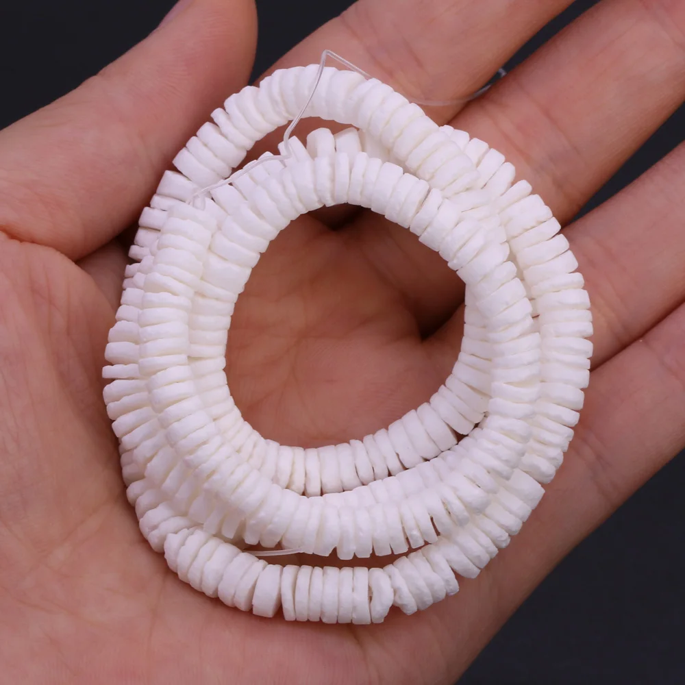 Natural Shell Beads Fashion Seashell Clasp Sheet Shape Loose Spacer Beads for Jewelry Making DIY Charms Necklace Bracelet 38cm