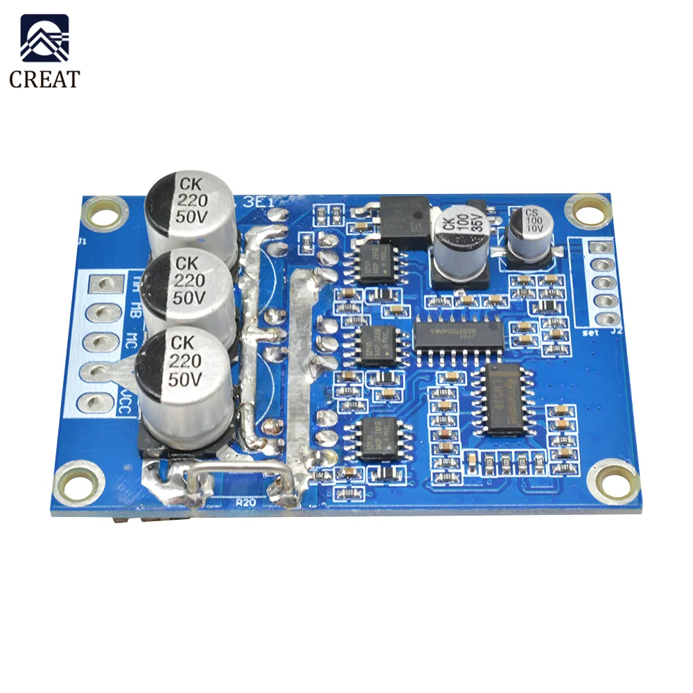 DC 12V-36V 15A 500W modulo Controller motore Brushless Driver Non Hall/scheda Driver bilanciata Driver Hall per auto