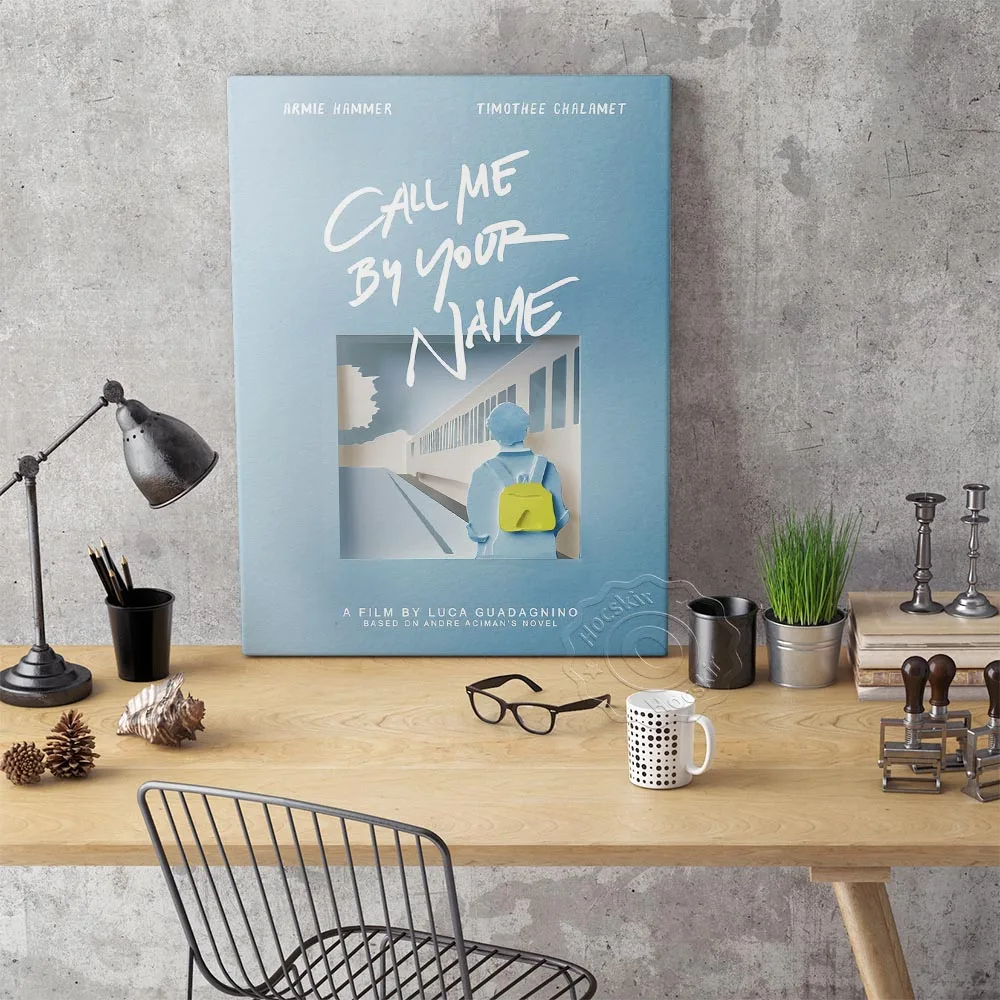 فيلم اتصل بي بواسطة اسمك ملصق ، ملصقات جدار ، اتصل بي بواسطة اسمك يطبع ملصق ، ستار ملصق ، جدار الصورة ، ديكور المنزل