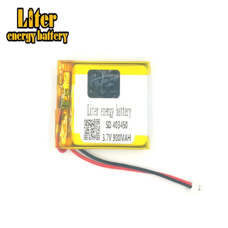 1.5MM 2pin connector 403450 3.7V 900mah rechargeable lithium-ion battery for e-books GPS PDA Car recorder