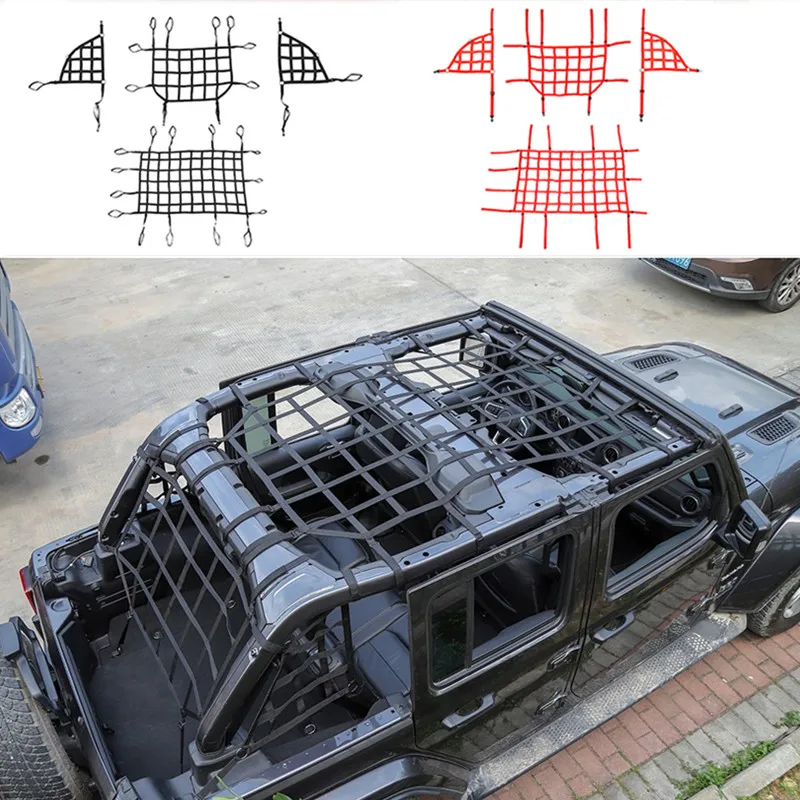 

Автомобильный чехол Sansour для Jeep Wrangler JK, Автомобильный багажник, стандартная сетка для груза, хорошая сеть для Jeep Wrangler JK 2007-2017