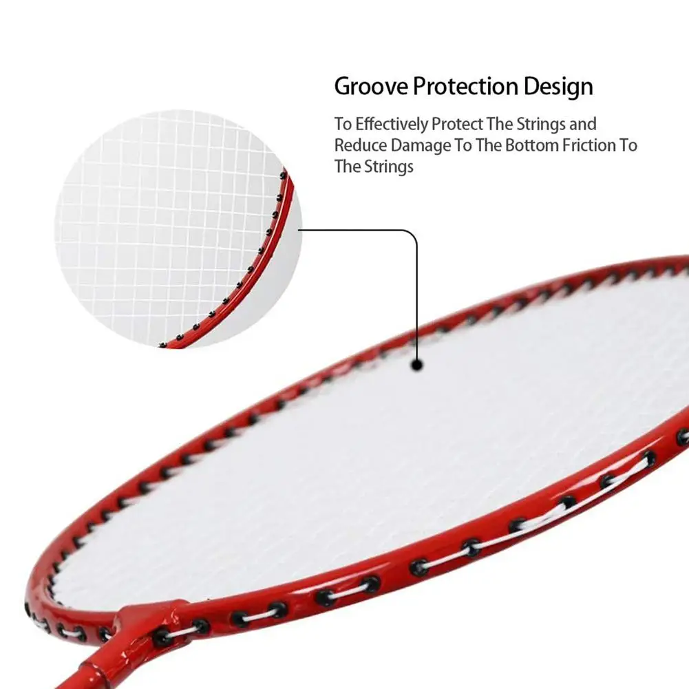 Portable Badminton Rackets Set 4 Rackets With Net Pole Easy To Assemble For Backyard Beach Game