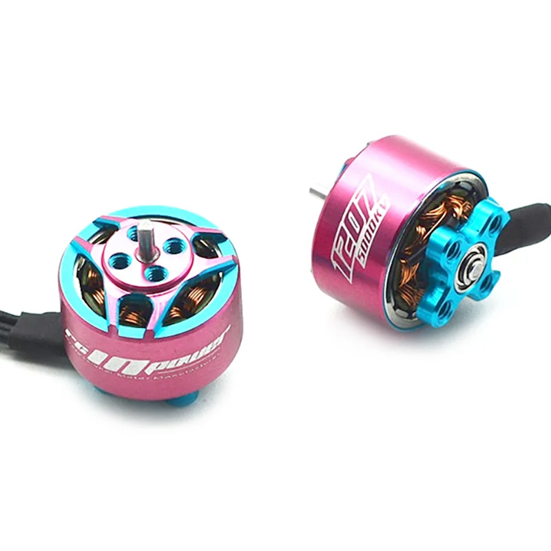 RCINPOWER GTS V2 1207 5000KV 3~4S Blue and Pink Brushless Motor for RC Drone FPV Racing Tinywhoop Cinewhoop Spare Accessories