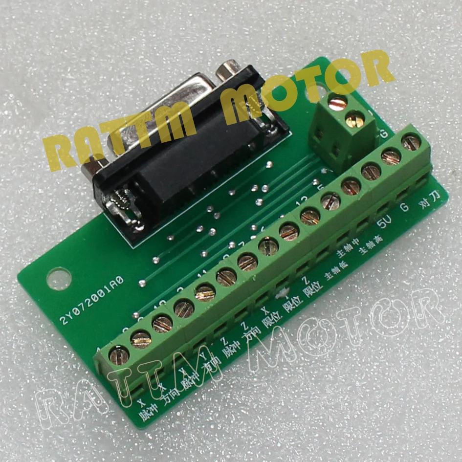 3 Axis NC Studio PCI Motion Ncstudio Control Card Breakout Interface Adapter for CNC Router Engraving Milling machine