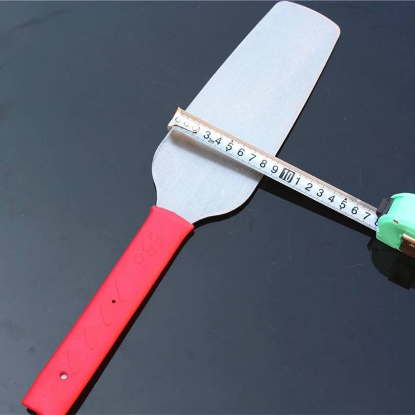 Grattoir à mastic opaque pour la réparation de cloisons sèches, couteau à mastic, lame en acier allié, manche en caoutchouc rouge, grattoir de