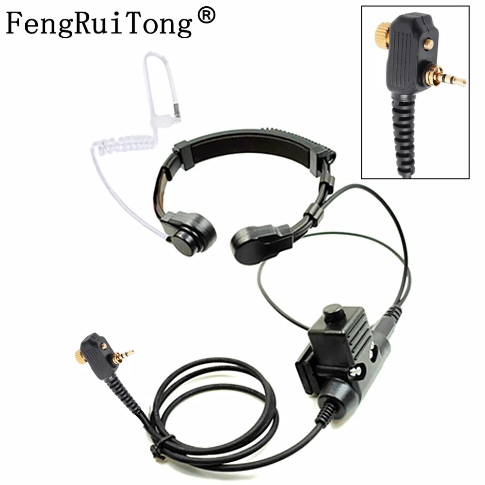 NATO Telescopic Throat Vibration Mic Headset Microphone U94 PTT Cable for Motorola MTP850 MTS850 MTH800 MTP850 MTH650 Radio