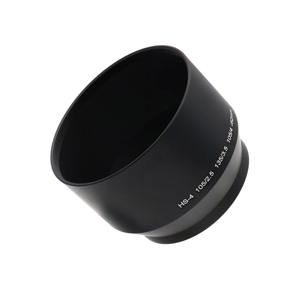 Dành Cho Nikon 105M F/2.5 ,135Mm F/3.5 ,105Mm F/4 thay Thế Cho HS-4, Ốc Vít-Trong 52Mm Kim Loại Lens Hood