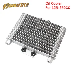 Radiateur d'huile moto refroidissement par eau Pitbike Tuning 125-400cc 12 rangées pour KTM Honda Yamaha Kawasaki Enduro Motocross accessoires