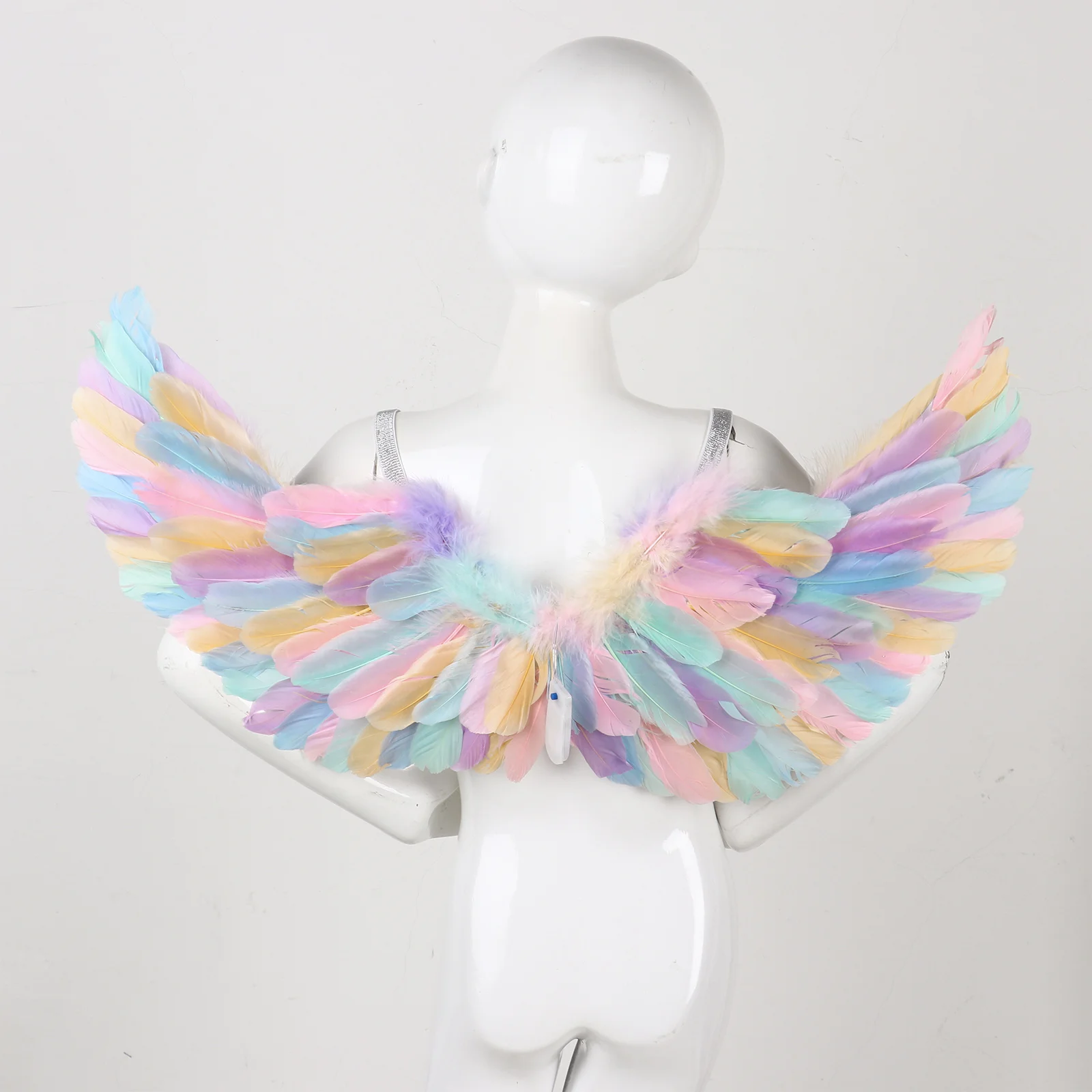 Alas de plumas LED iluminadas para niñas, alas de princesa, Ángel, elfo, Cosplay, accesorios de vestir de fantasía de Navidad, regalo de cumpleaños