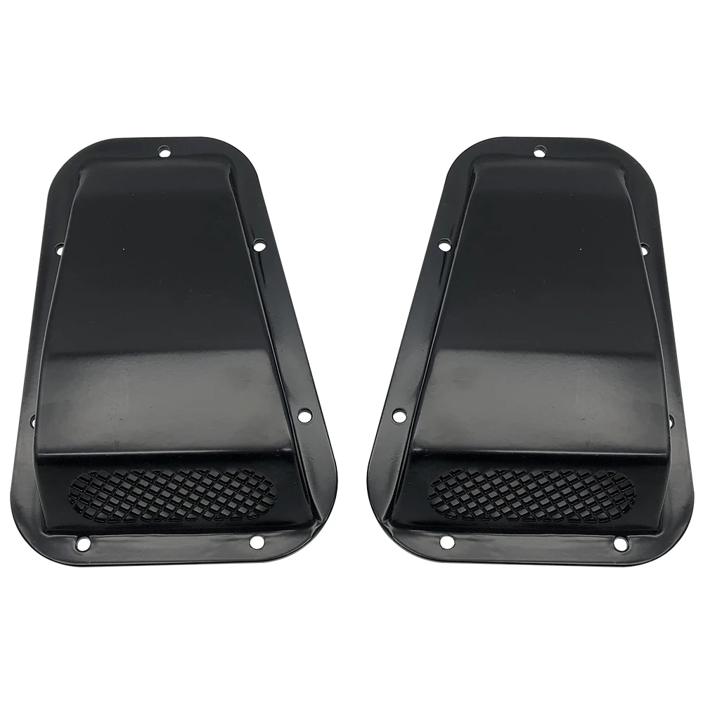 

1 пара автомобильных передних вентиляционных отверстий на капот, боковая накладка на капот, стальной воздухозаборник, совок, вентиляционное отверстие, снежная крышка для Land Rover Defender