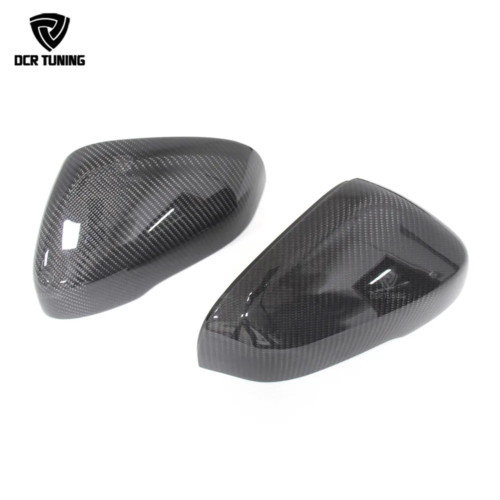For Volvo V40 V60 S60 2012 2013 2014 2015 2016 2017 Carbon Mirror Cover Replacement Style Carbon Fiber Rear View Mirror cover